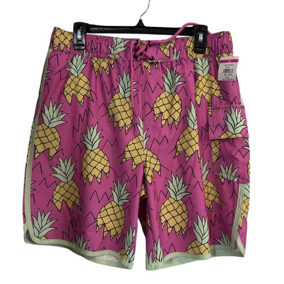 SOVEREIGN CODE NWT Joyride Pineapple Swim Trunks Size Large - Picture 2 of 9